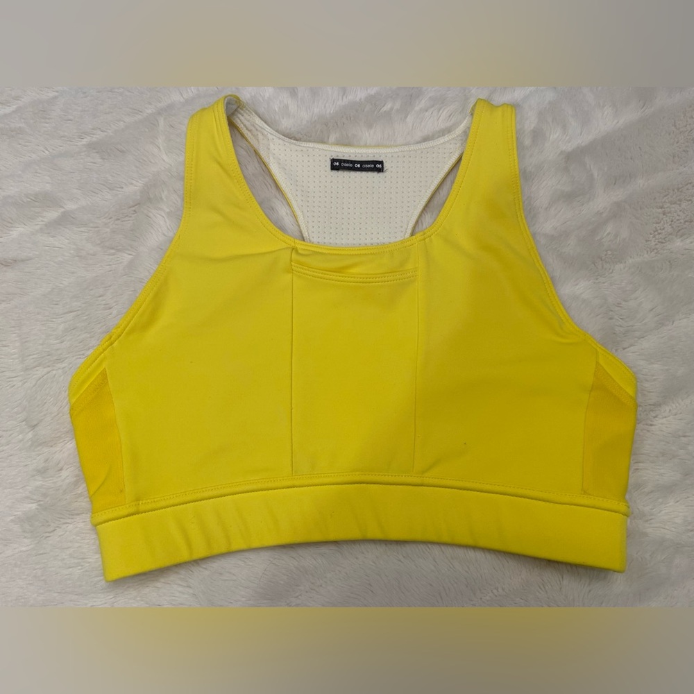Oiselle Sunshine Yellow Sports Bra 6